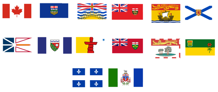 banner of many countrys